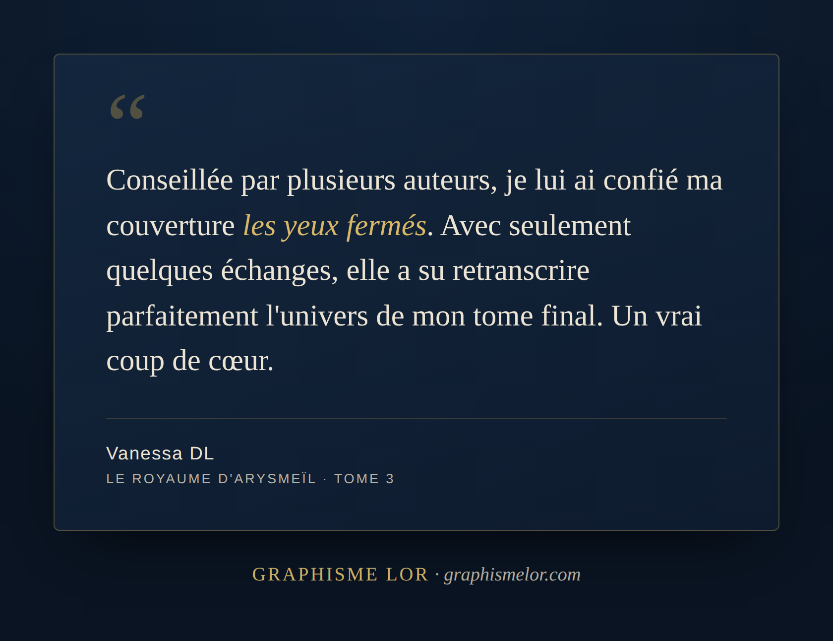 Témoignage Vanessa DL